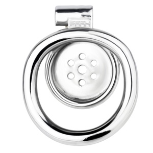 FRRK Cage de chasteté simple à plaque plate sur la pointe, pour un port à long terme, garantissant le confort tout en restant verrouillée - Product Image 4