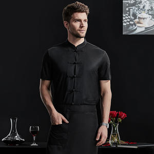 Abrigo de Chef Unisex de manga corta, venta al por mayor, uniforme de Chef de cocina, tela de algodón y poliéster, abrigo de Chef de cocina, restaurante chino - Product Image 4