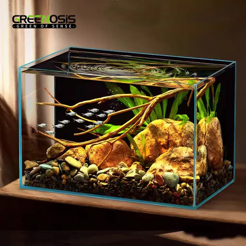 Mini Fish Tank Aquarium Tropical Freshwater Acrylic Small Betta Fish Tank