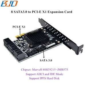 <span class=keywords><strong>8</strong></span> cổng SATA 3.0 7pin kết nối để <span class=keywords><strong>PCI</strong></span> <span class=keywords><strong>Express</strong></span> X1 <span class=keywords><strong>PCI</strong></span>-E 1X HDD mở rộng riser thẻ 6gbps cho ổ đĩa cứng - Product Image 2