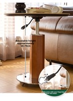 Table d'appoint réglable de style designer Appartement minimaliste Petit appartement Table basse créative de balcon de style du milieu du siècle