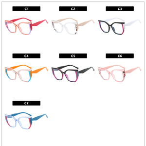 <span class=keywords><strong>Gafas</strong></span> <span class=keywords><strong>de</strong></span> ordenador TR90 <span class=keywords><strong>de</strong></span> alta calidad para mujer, antiluz azul, Ojo <span class=keywords><strong>de</strong></span> Gato Irregular, Multicolor (rojo, negro, blanco), ópticas <span class=keywords><strong>Monturas</strong></span> - Product Image 6