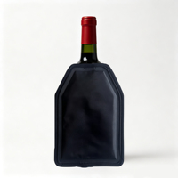 CHANGBEI Manchon réutilisable en gel chaud/froid pour bouteille de vin, enveloppe thermique portable en nylon pour le contrôle de la température des boissons