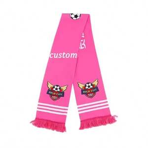 Fabricante de China, venta al por mayor, bufandas de fútbol, bufanda deportiva personalizada para aficionados al fútbol con logotipo - Product Image 1