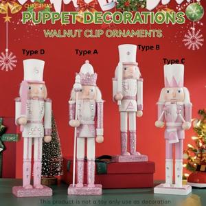 <span class=keywords><strong>Casse</strong></span>-<span class=keywords><strong>noisette</strong></span> classique écologique fait à la main 30cm ornement de Noël en bois avec finition brillante - Product Image 3