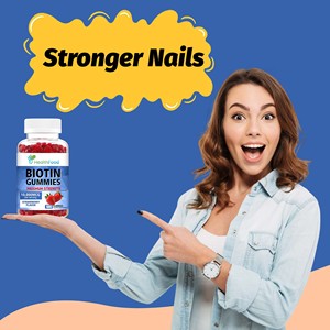 Gomitas de Biotina al por Mayor con Carbohidratos, Ayuda a Fortalecer las Uñas y a Obtener una Piel Radiante, Suplemento Dietético - Product Image 2