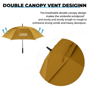 UV Protection High Quality Vented Double Canopy Golf <b>Umbrella</b> for Professional Golfers <b>Umbrella</b> - Product Image 4