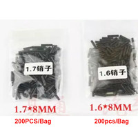 1.6MM 1.7MM 200 PCS/sac voiture pliant clé ouverture broche fixation broche aiguille espion acier inoxydable serrurier outils