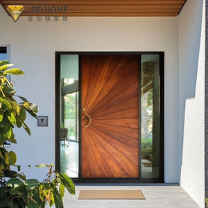 Puerta Pivotante Exterior Moderna para Villa en Chapa <span class=keywords><strong>de</strong></span> Caoba con Altura Extra Grande para Proyecto <span class=keywords><strong>de</strong></span> Fachada <span class=keywords><strong>de</strong></span> Entrada <span class=keywords><strong>de</strong></span> Apartamento <span class=keywords><strong>de</strong></span> Lujo - Product Image 2