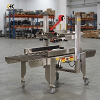 Machine de fermeture de boîtes en carton semi-automatique HEKON HK-5050G, mini scelleuse de cartons, machine de scellage de cartons semi-automatique