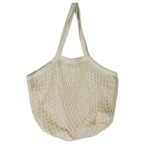 Eco-Friendly Reusable Cotton Mesh Grocery Net String Eco Market <b>Bag</b> for Fruits and Vegetables for Shopping & <b>Gift</b> Giving - Product Image 1