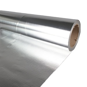 Feuille d'aluminium réfléchissante double face moderne Tissu en fibre de <span class=keywords><strong>verre</strong></span> laine ignifuge <span class=keywords><strong>Verre</strong></span> de roche pour hôtels Matériaux d'isolation thermique - Product Image 1