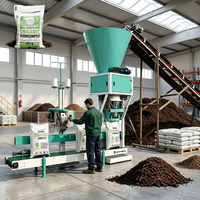 Machine d'emballage de sacs de 10 kg et 25 kg pour graviers, charbon, sable, terre, engrais et compost