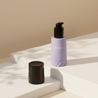 Luxe 100ml 120ml vide violet Lotion soin de la peau pompe pulvérisateur emballage 30g 50g verre crème pot cosmétique cils sérum bouteille ensemble