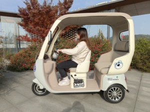 Beixiu Triciclo <span class=keywords><strong>Elettrico</strong></span> 1000W per Adulti, 60V, 3 Posti, Tipo Rickshaw con Cabina e Carico Aperto - Product Image 6