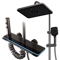 Meilleures ventes : Ensembles de douches à 3 poignées avec affichage LED et design carré, avec cartouche céramique - Luxe pour Salle de bain/Hôtel/SPA |   Alibaba