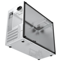Boîtier Micro ATX en aluminium vertical pour jeux, avec fenêtre latérale, installation DIY, compatible MATX/DTX/ITX