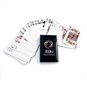 Cartes de jeu personnalisées avec logo OEM, prix bas, cartes de poker publicitaires en plastique, cartes à jouer en papier - Product Image 2