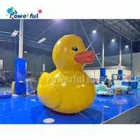 Canard gonflable de piscine jaune de canard en caoutchouc gonflable de modèle de canard de publicité commerciale