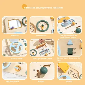 2026 Nuevo Volante de Madera para <span class=keywords><strong>Niños</strong></span>, Juego de Tablero de Actividades Sensoriales, Juguetes Educativos Tempranos para <span class=keywords><strong>Niños</strong></span> - Product Image 3