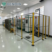 Valla de Seguridad para Robots Galvanizada por Inmersión en Caliente, Protector de Máquinas de Acero con Bajo Contenido de Carbono para Protección de Equipos de Automatización Industrial