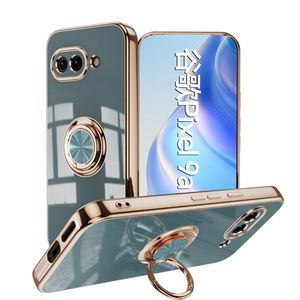 Para <span class=keywords><strong>Google</strong></span> Pixel 9A/9 Pro/9 Pro XL 6D <span class=keywords><strong>Chrome</strong></span> Car Mount Stand case Contraportada, Ring Holder CASE para Galaxy S25 Edge - Product Image 2