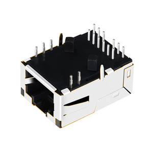 Tab Up Low Profile magnétique <span class=keywords><strong>RJ</strong></span> <span class=keywords><strong>45</strong></span> prise blindée 1 Port <span class=keywords><strong>10G</strong></span> prise femelle RJ45 - Product Image 3