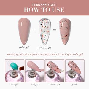 JTING - Esmalte de Uñas en Gel con Diseño de Cáscara de Huevo, 2 Colores, Universal, para Cualquier Color Base, 15 ml, para Arte de Uñas - Product Image 5