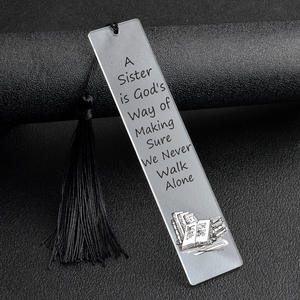 A Sister Is God'S Way Acrylique Couleur Impression Signet Gland Sœurs Cadeau Personnalisé Blanc Promotionnel Nom Conseil Fête Siège Cartes - Product Image 4