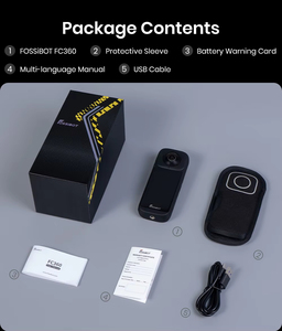 Caméra Fossibot FC360 1080P IP68 étanche 1600mAh Android 10 6 Go de RAM CMOS Caméra sportive - Product Image 6