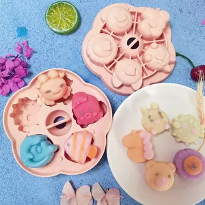 Disesuaikan 3d Moldes De Silicona Alat Makan Bayi Kue Beras Alat Bantu Cetakan Kue Biskuit Silikon Cetakan