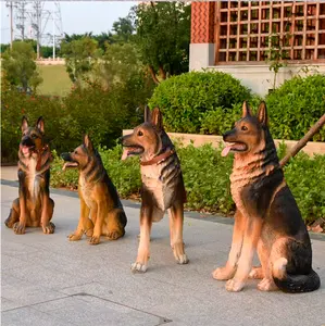 Estátua de fibra de vidro, figuras de resina para escultura de animais desenhos animados, arte, pintura à mão, escultura, animais