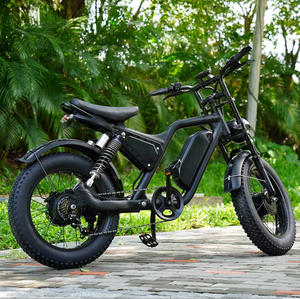 Bicicleta Eléctrica de Doble Motor para Hombre, 1000W, Aluminio, Todoterreno, Neumáticos Gruesos de 20 Pulgadas, 7 Velocidades, Diseño R1 de Doble Motor, 1500W, Potentes Motores Duales que Proporcionan R - Product Image 1