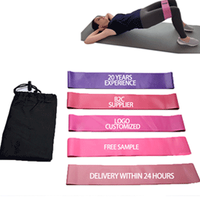 Nouvelles bandes de boucle de résistance élastique bande d'exercice de Yoga Gym Home Fitness Workout Stretch Mini Band