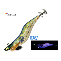 Leurres créatifs en bois pour crevettes et hameçons pour calmar, pêche en mer au calmar, caractéristiques lumineuses et UV et options de personnalisation