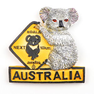 Venta al por mayor diseño personalizado <span class=keywords><strong>Australia</strong></span> países recuerdo Koalas 3D resina polivinílica imán de nevera para Decoración - Product Image 3