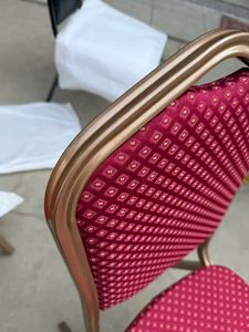 Chaises de mariage de luxe en acier doré, empilables, en métal, pour banquets et hôtels, vente en gros, pour la <span class=keywords><strong>location</strong></span> d'événements - Product Image 6