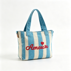 Customized Canvas tote bag, Women printed tote purse, Casual top handle handbag, <b>Large</b> fabric shopping tote - Product Image 6