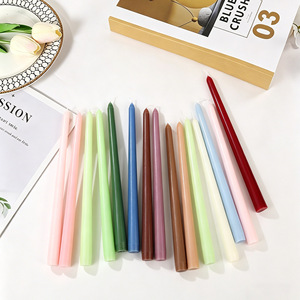 Morandi Color Solid <b>Taper</b> <b>Candles</b> European Style Long Pole <b>Candles</b> Home Indoor Lighting Decorative Wax <b>Candles</b> - Product Image 4