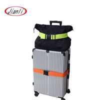 Sangle de fixation réglable robuste avec logo personnalisé, boucle en métal, pour bagages, accessoire cadeau réutilisable