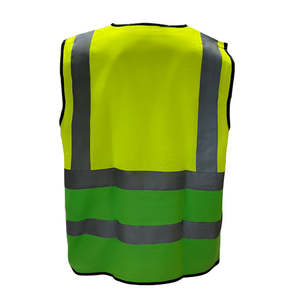 Low Moq Hi Viz Safety Clothing Customised Green Zipper Construction Work <strong>Vest</strong> Safety Multi Pocket <strong>High</strong> Reflective <strong>Vest</strong> - Product Image 4