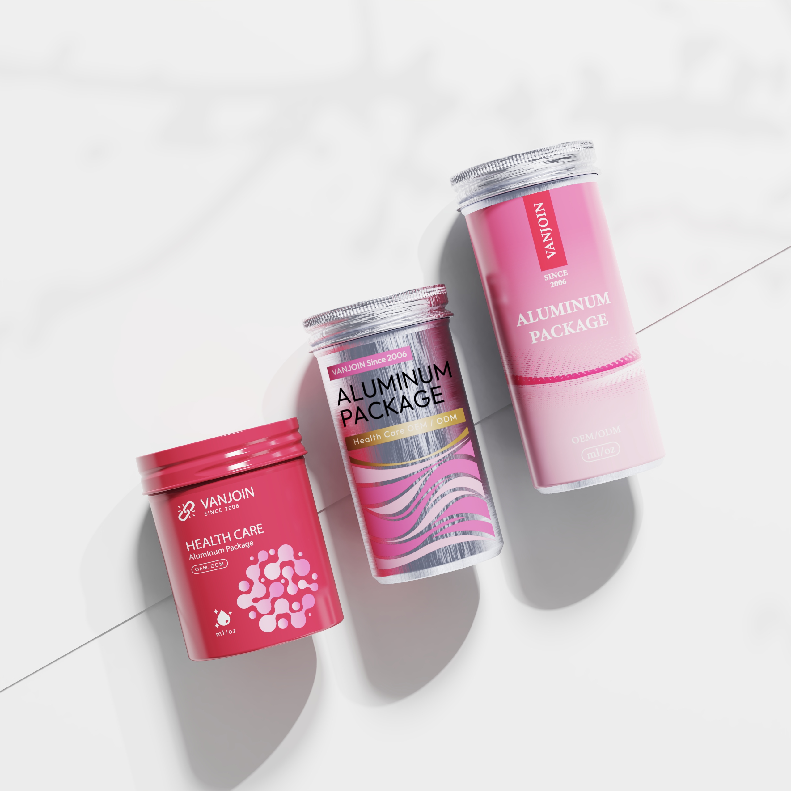 pet jar with aluminum tear off lid