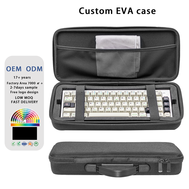 Customized EVA Keyboard Case Waterproof Shockproof Bag for 60% 65% 75% 80% 100% Mechanical Gaming Keyboard Hard Shell Travel Box