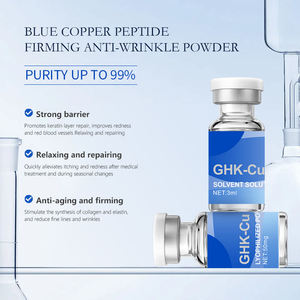 Marca Privada Ghk-cu, Polvo Liofilizado, Sérum Facial Reafirmante Antiarrugas con Péptidos de Cobre Azul, Reparación con Péptidos de Cobre Ghk-cu - Product Image 2
