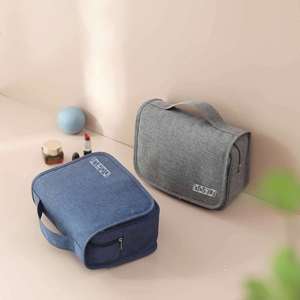 Travel for Bag Hanging <b>Hook</b> Water-resistant Cosmetic Bag Zipper/Cover Travel Organizer for Makeup Accessories Shampoo - Product Image 2