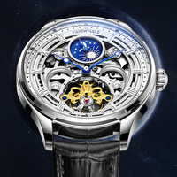 Montre-bracelet de luxe étanche avec calendrier, en acier inoxydable, phase de lune, Montre Homme Orologio Uomo, montre mécanique automatique pour homme