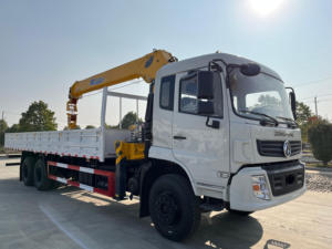 China DFAC 6x4 10t Stiff Boom Crane Freight <b>Truck</b> Hydraulic Self Loading Material Transport Vehicle for Sale - Product Image 6