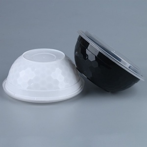 Bols en plastique anti-fuite en vrac avec couvercles – Contenants jetables robustes, écologiques, biodégradables et compatibles micro-ondes pour la préparation de repas chauds - Product Image 2