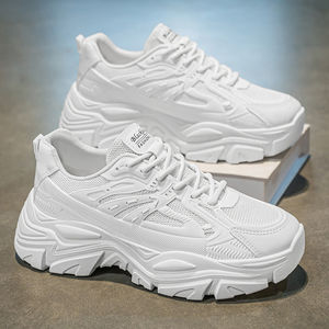 Baskets décontractées sportives à lacets unisexe légères respirantes en maille amorties antidérapantes pour la marche active Printemps/Hiver - Product Image 3