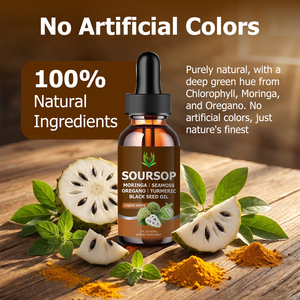 Factory Customization Natural Soursop & Moringa Turmeric Antioxidant Liquid Drops for Adults-60ml Dietary <b>Supplement</b> - Product Image 4